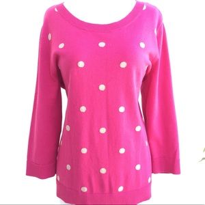 Polka Dot Pink Sweater